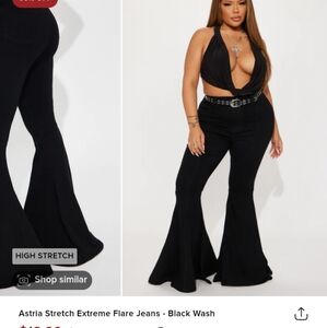 Size 18 super flare jeans